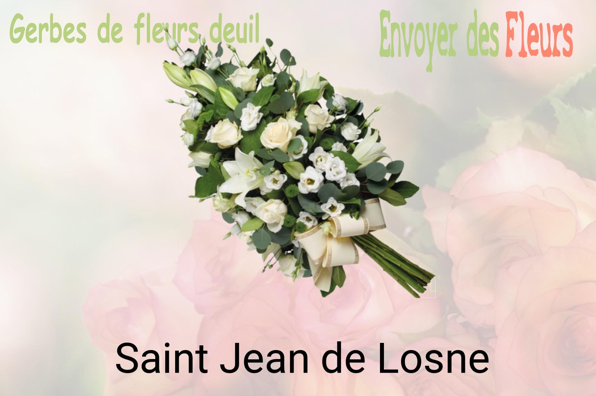 Gerbe de fleurs de deuil livrée à Saint-Jean-de-Losne